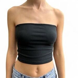 Brandy Melville Amelia crop tube top in black